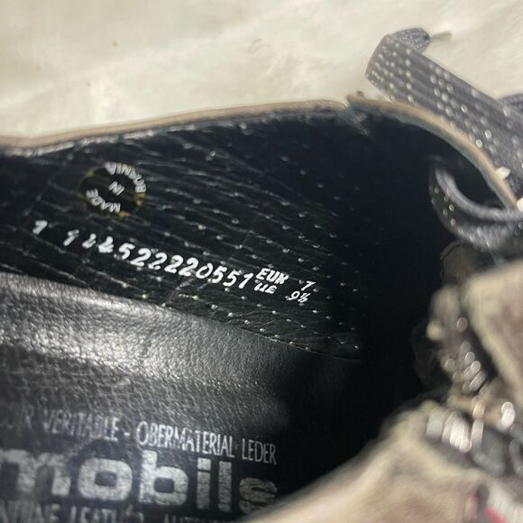 Mephisto Mobils Soft Leather weathered taupe sport sneakers zipper accen… - Picture 8 of 8